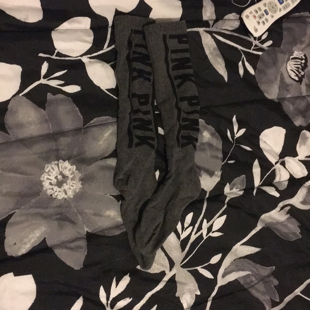 gray PINK socks